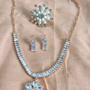 Necklace finger ring combo