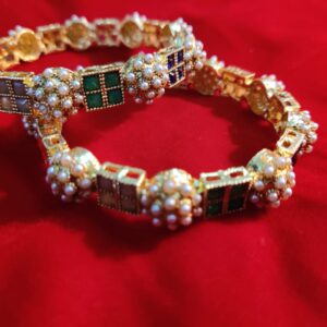 meenakari imitation bangle golden