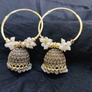 Prismatic Jhumki Black