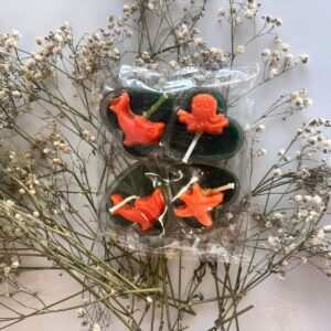 Set of scented T-light candles with soft glow and fragrance